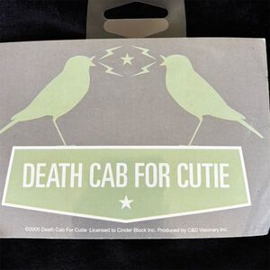 Death Cab for Cutie Band Promo Sticker 2005 Original Rock & Pop Music